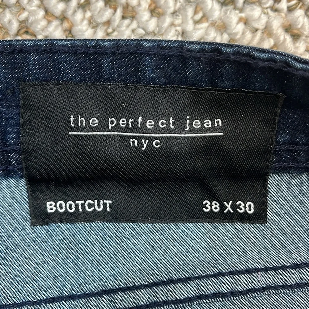 NYC THE PERFECT JEAN DARK WASH BOOTCUT MENS SIZE 38 x 30 NWT